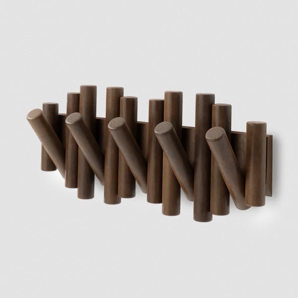 Κρεμάστρα τοίχου Picket Rail Aged Wallnut Umbra 1011471-746